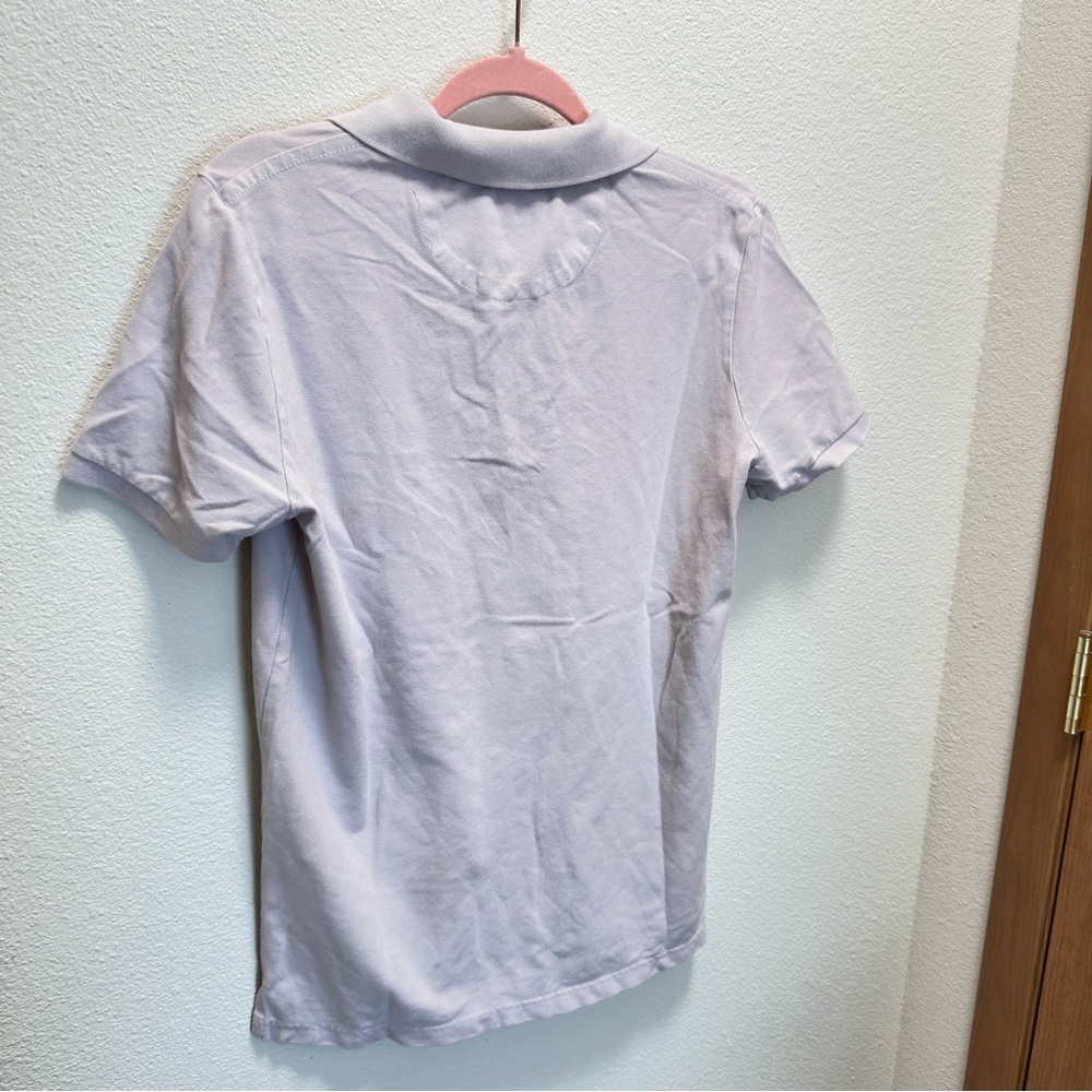 American Eagle Outfitters Men's Small Light Gray Polo, Casual 0036 - Picture 3 of 6